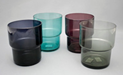Finnish colored drinking glass, wine glass, liquer glass, schnapps glasses etc.